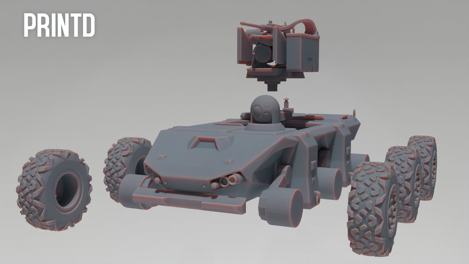 UGV Defence Vehicle - Modern Warfare Wargame Hobby Resin Scale Models product image (2)