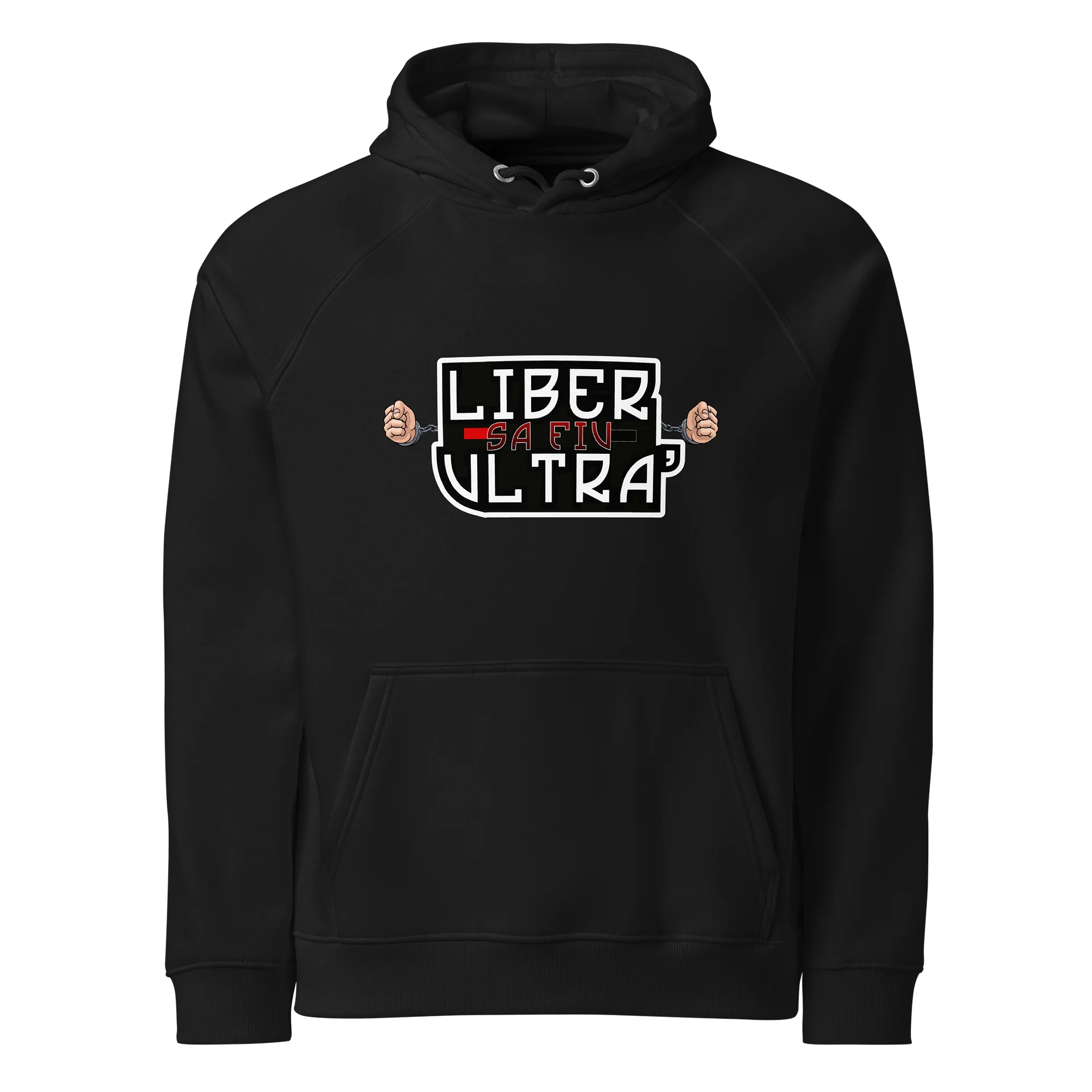 Hanorac Liber să Fiu Ultra' || Negru și Roșu product image (1)