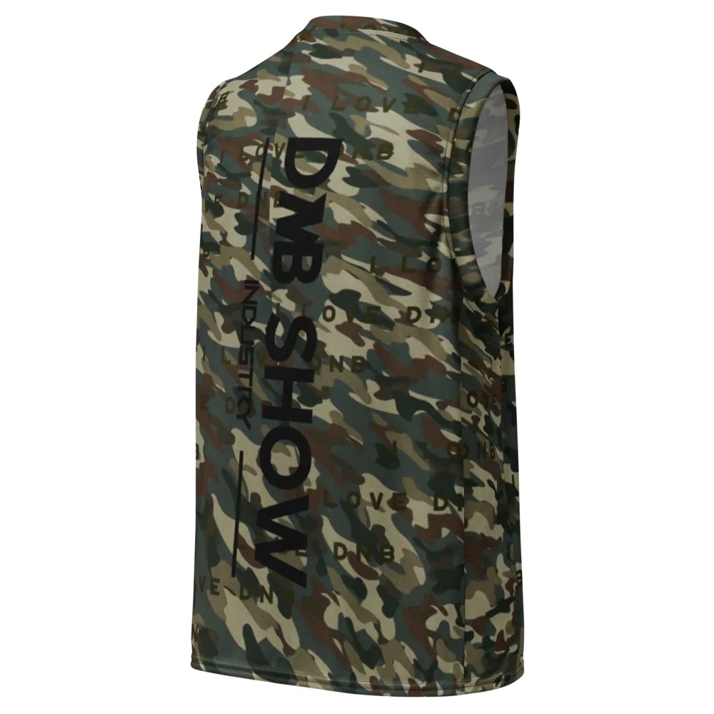I Love DNB Camo Basketball Jersey product image (3)