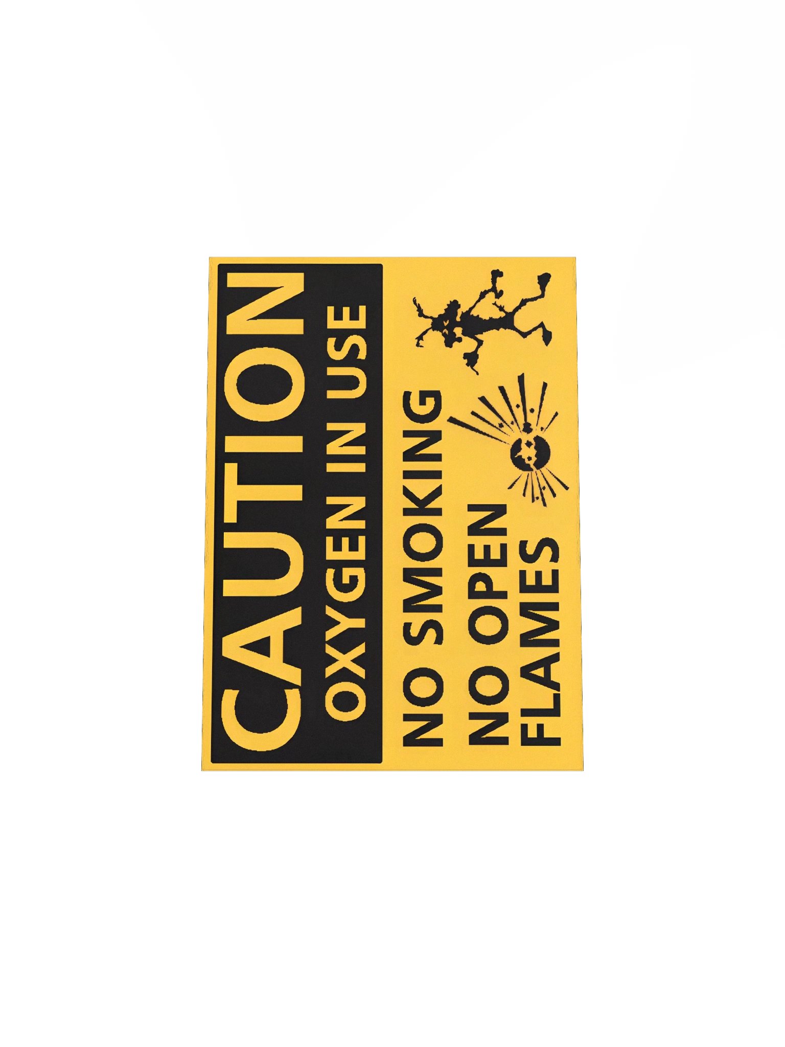 Caution Oxygen Sign product image (4)