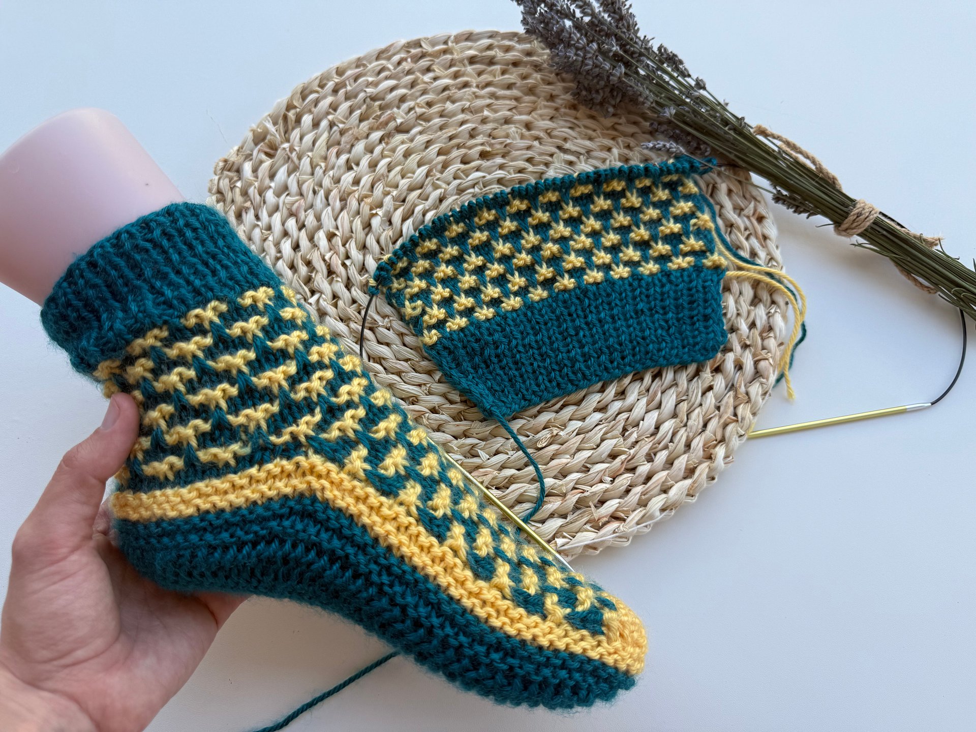 Flat Knit Colorworks Socks Pattern product image (4)