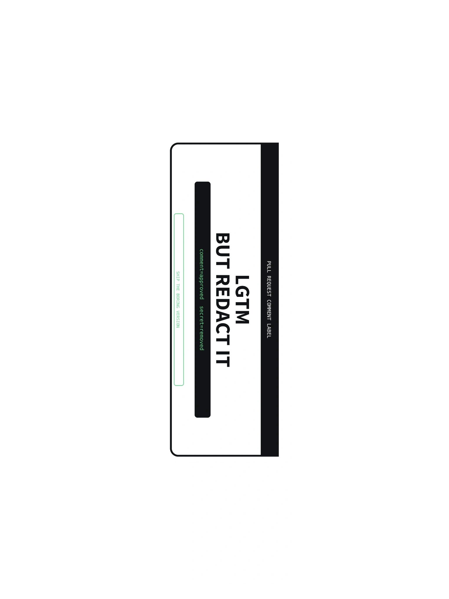 LGTM But Redact It Sticker product image (3)