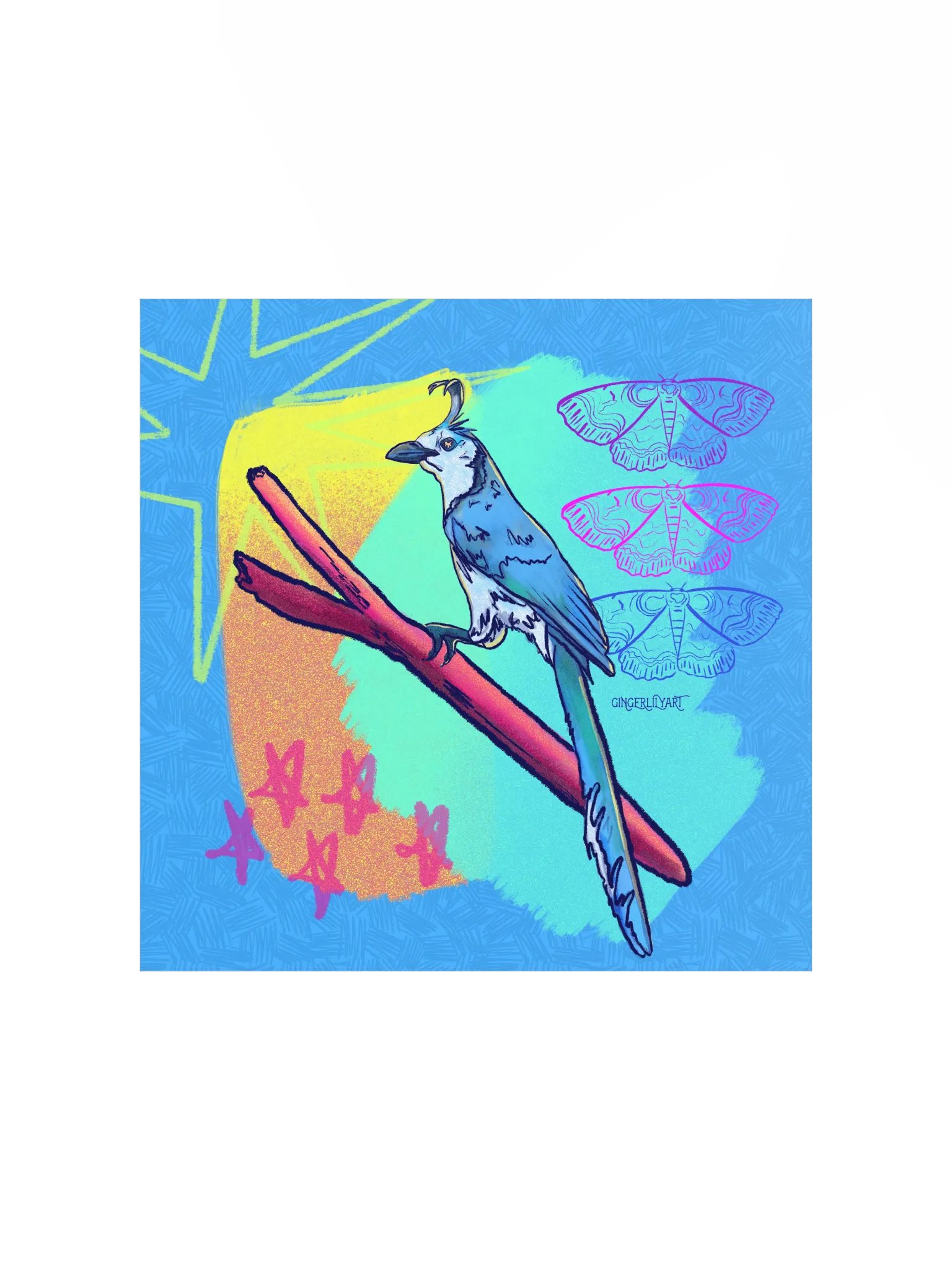 magpie jay print product image (2)