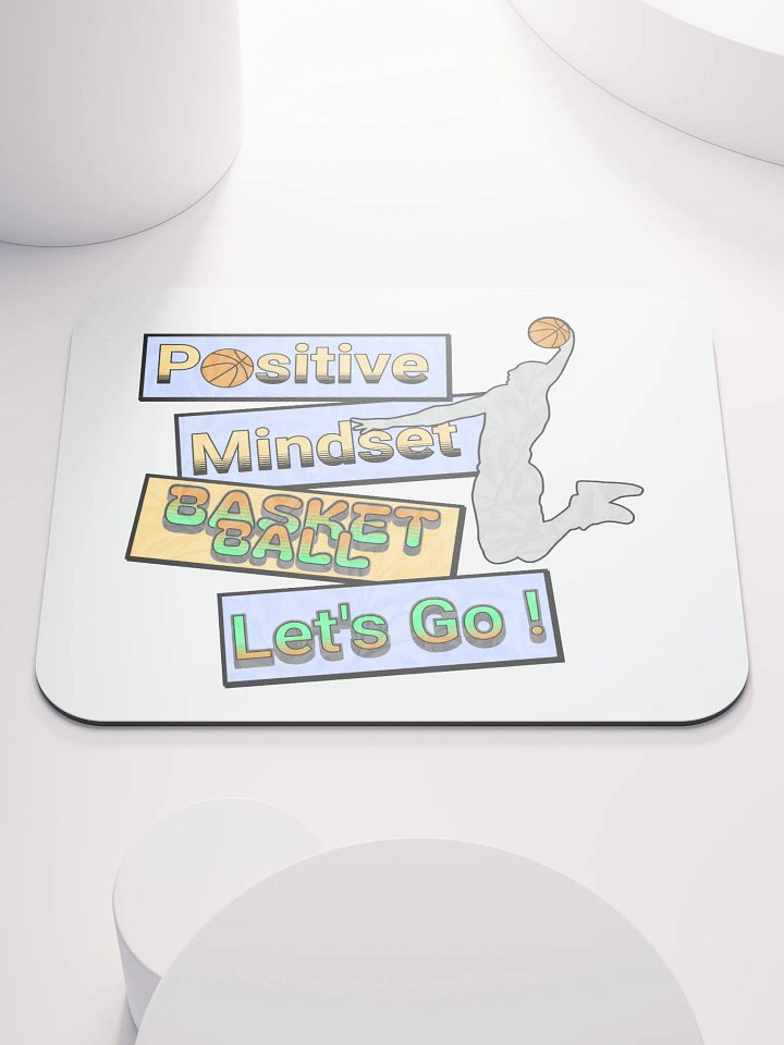 Positive Mindset Basketball Mouse Pad product image (1)