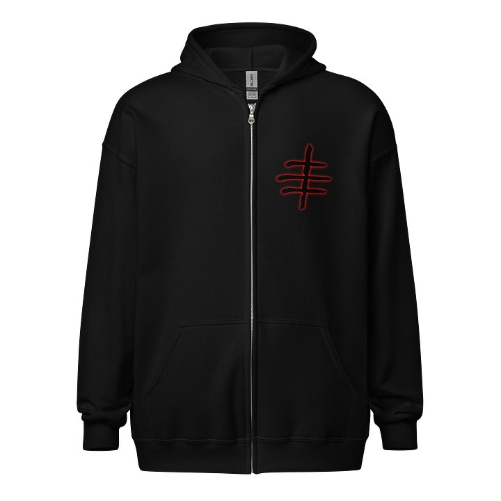 Flock of Kirai Zip Hoodie (Black Logo) product image (1)