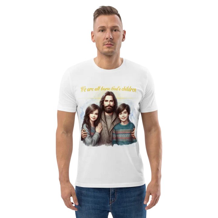 We are all born God's children - Organic Cotton Short Sleeve T-Shirt product image (2)