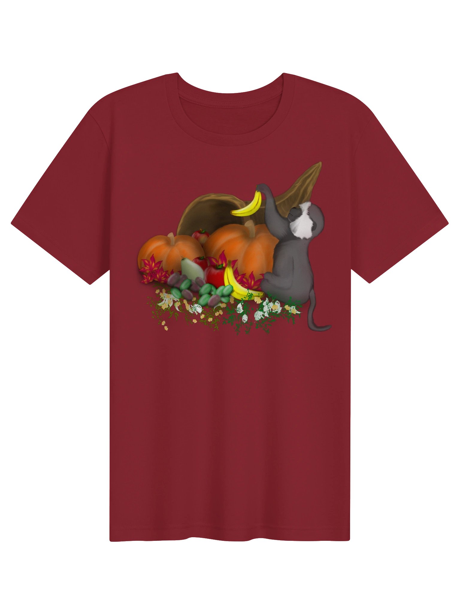 Monkey and Cornucopia T-Shirt. Unisex Bella+Canvas Supersoft T-Shirt product image (1)