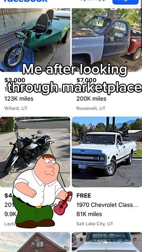 After scrolling through marketplace #backroadcrew #Facebookmarketplace #funny #familyguyclips