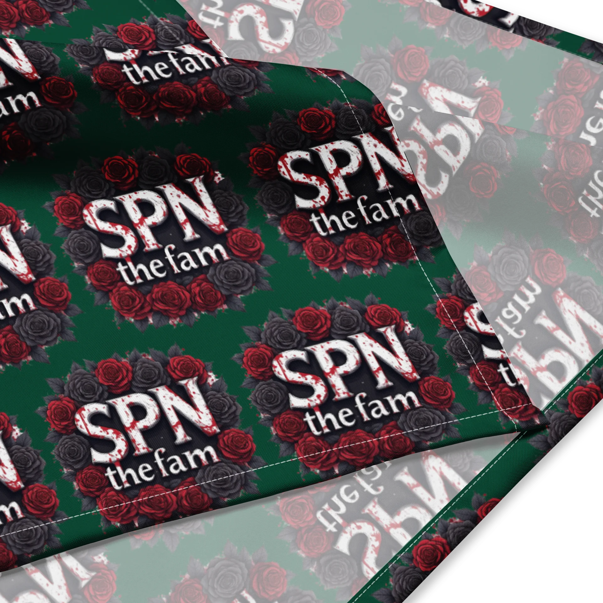 Rose-Adorned SPN Bandana product image (4)