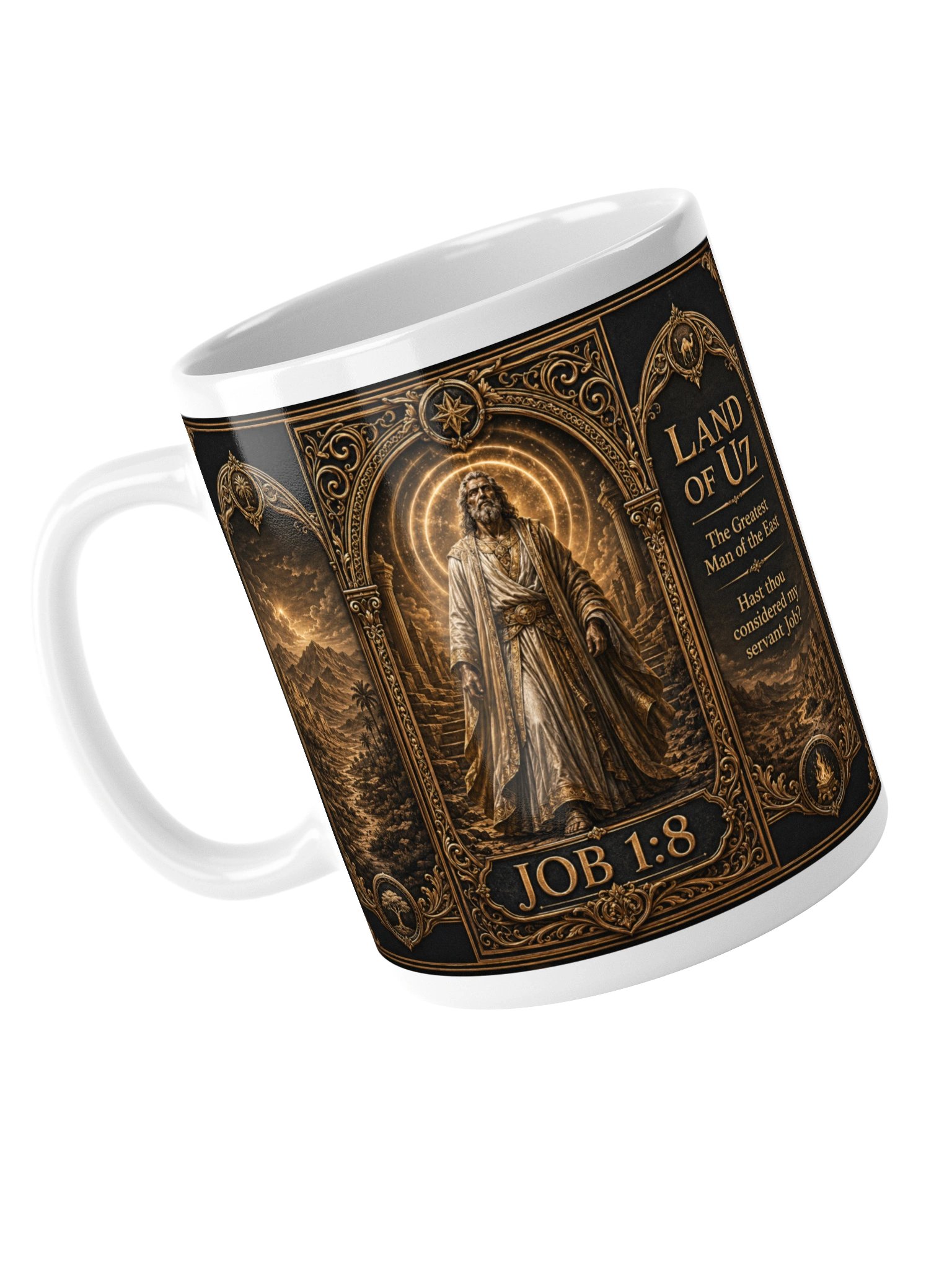 a 20 oz. Land of Uz Biblical Mug inspire by Job 1:8 product image (5)