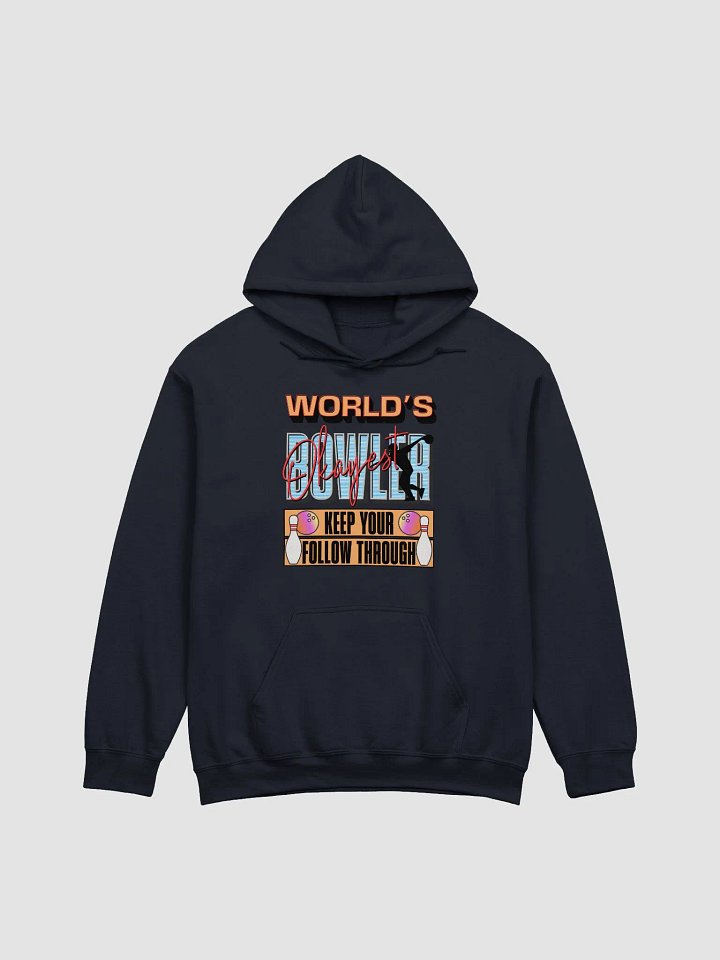 Worlds Okayest Bowler Hoodie product image (13)