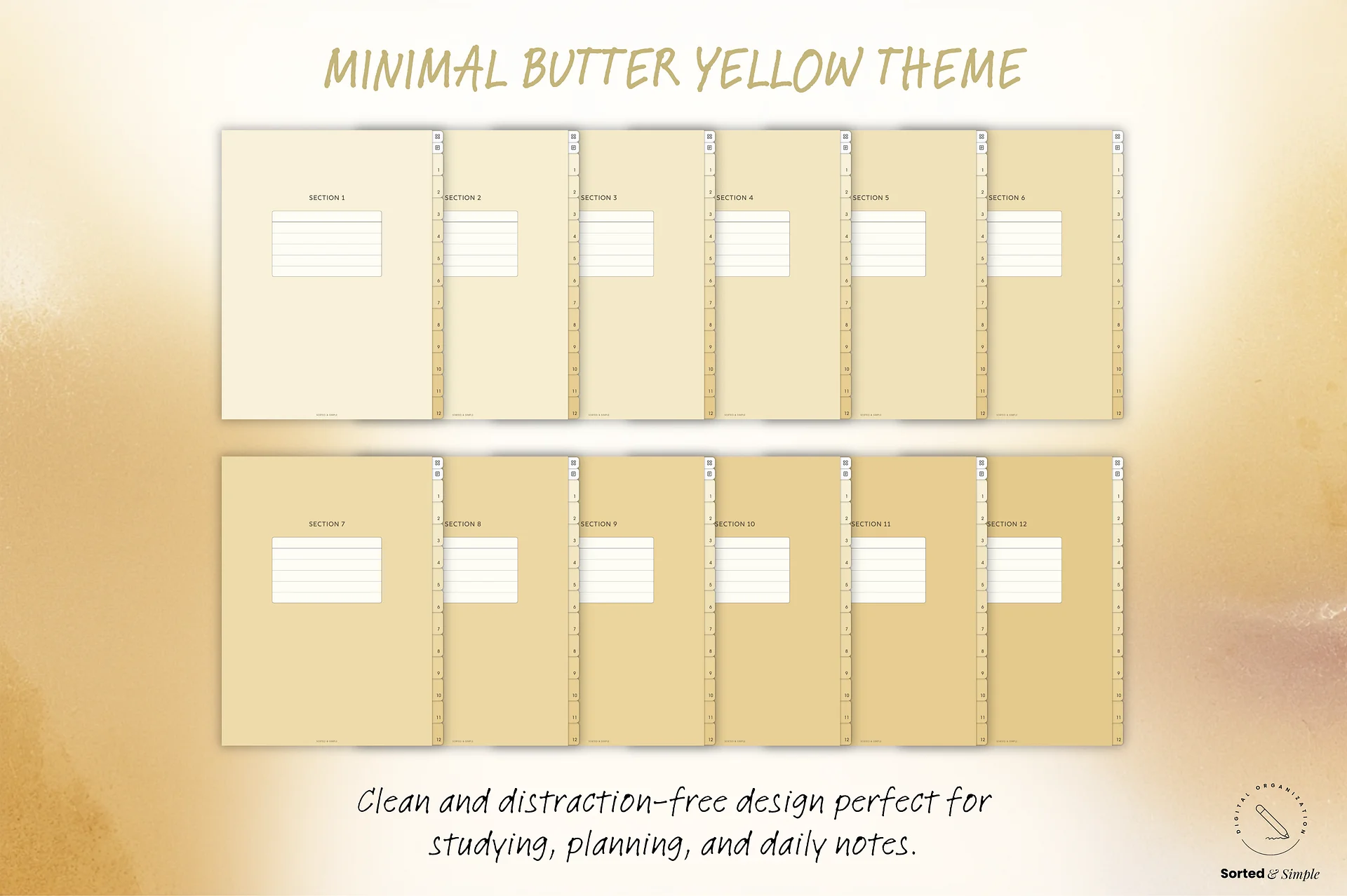 Smart Digital Notebook - Butter Yellow product image (9)