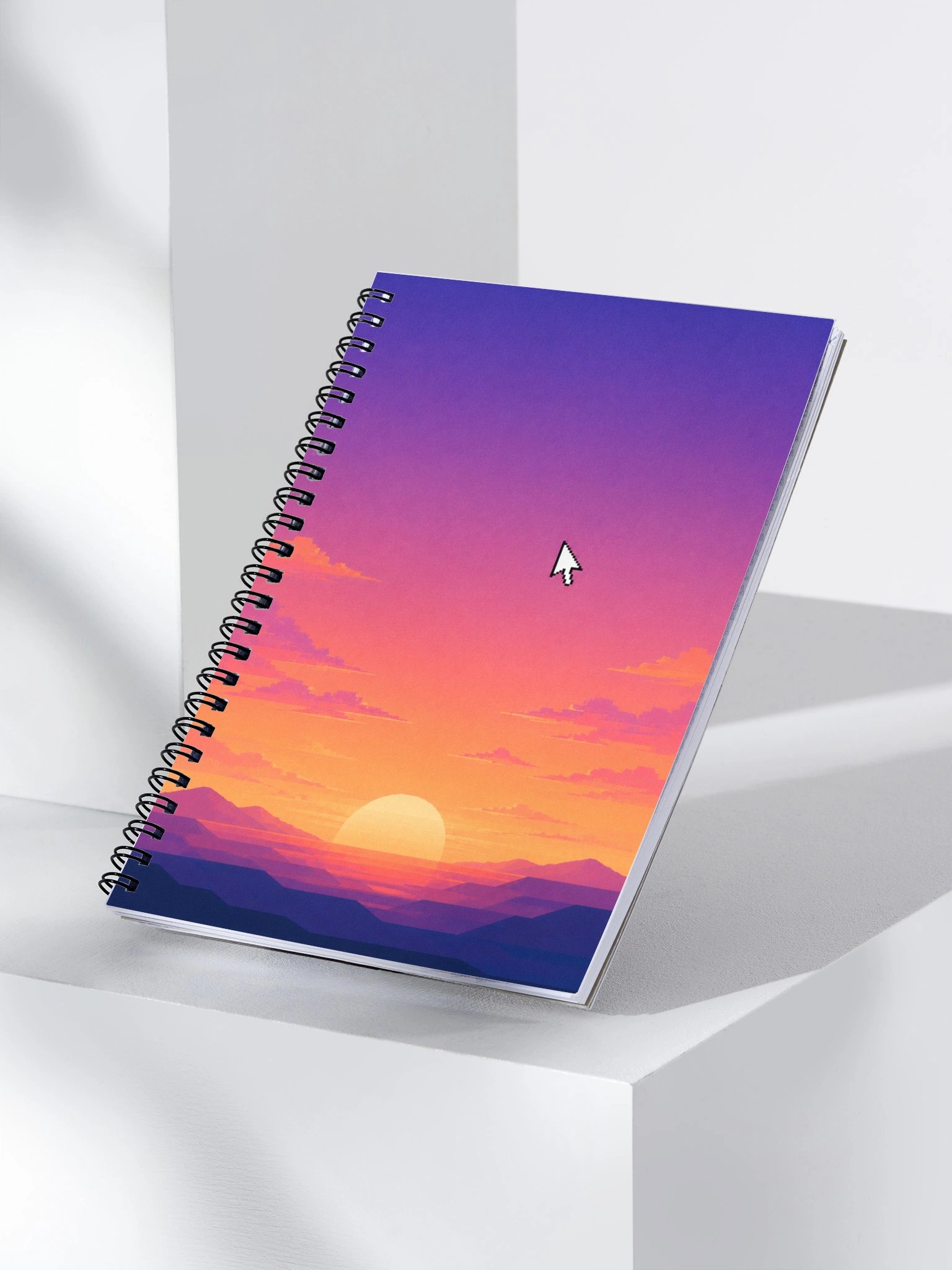 Cursor Sunset — Dotted Spiral Notebook product image (4)