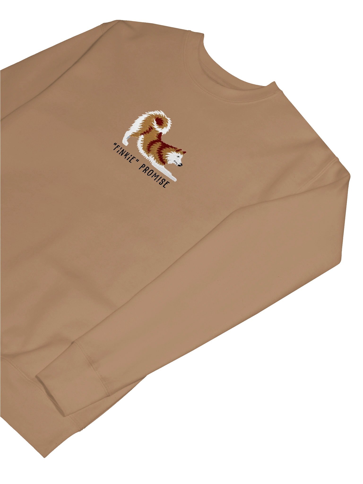 Finkie Promise Sweatshirt (Embroidered) of a Finnish Spitz(Gold) product image (39)
