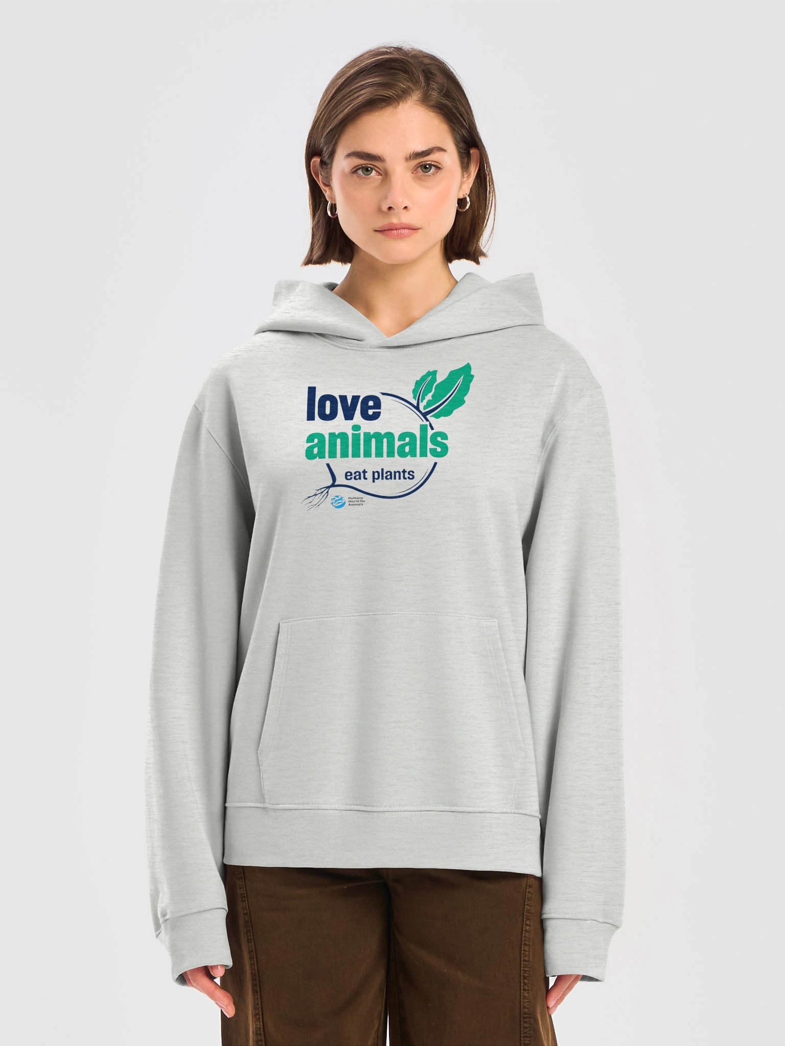 Love animals, eat plants - Hoodie product image (5)