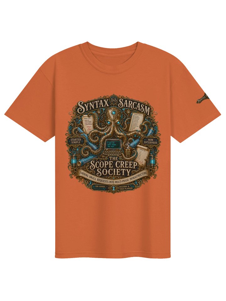 Syntax & Sarcasm Scope Creep Society Heavyweight Coding T-Shirt product image (73)