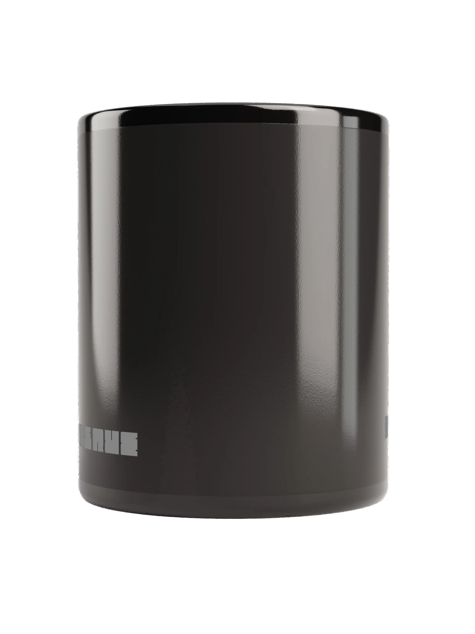Minimal Black Glossy Mug with Block Text product image (2)