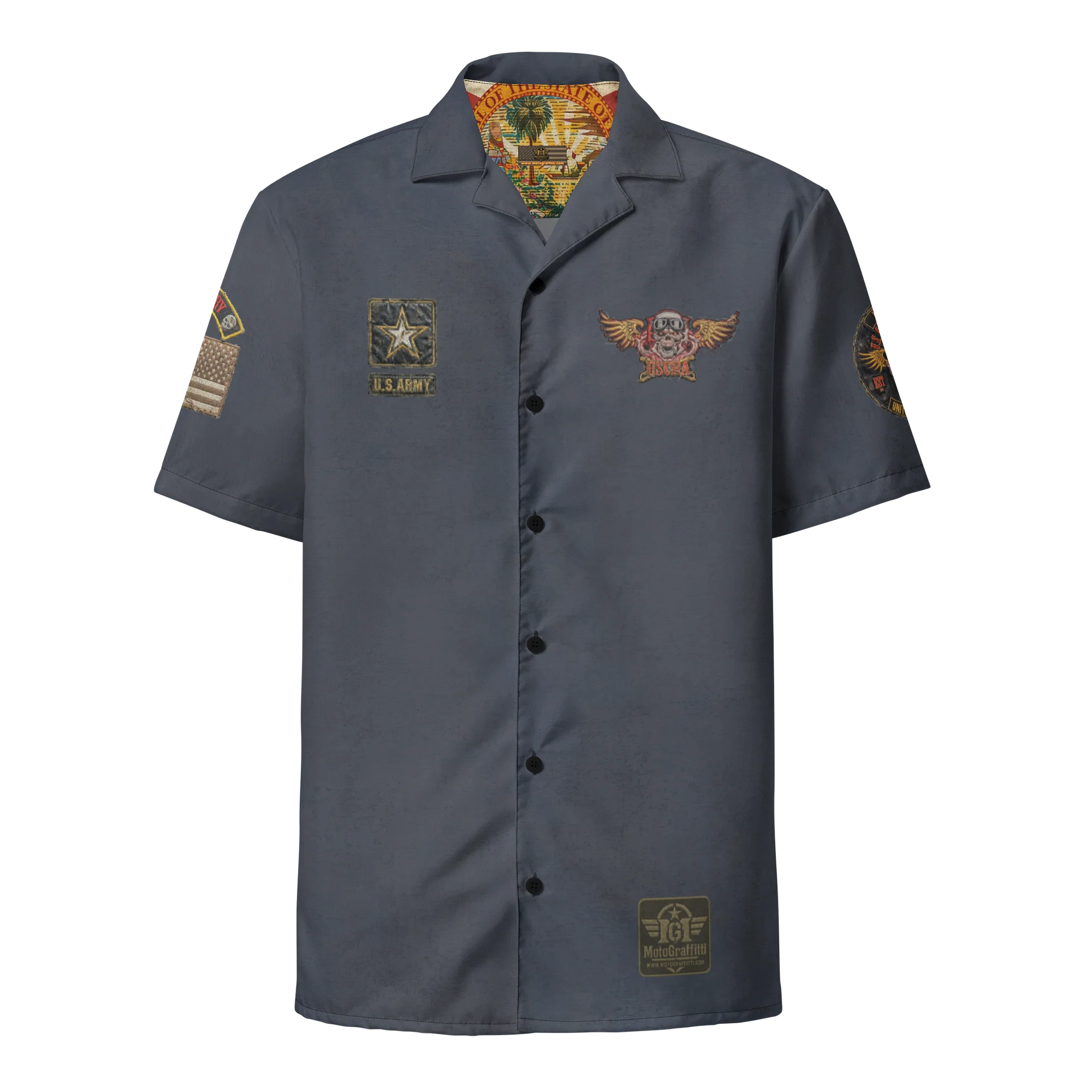 Distressed USCRA Official Club Shirt Blue product image (1)