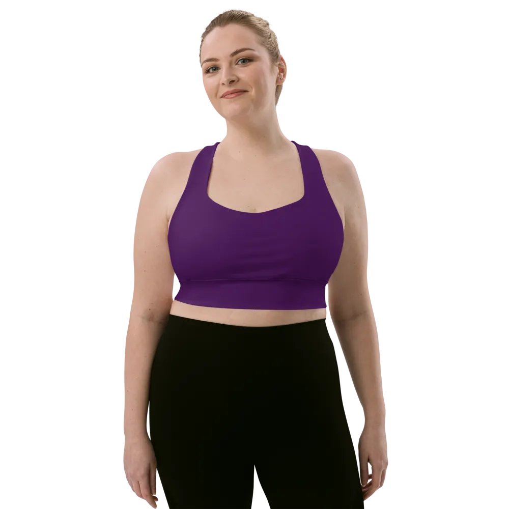 Plum Longline Sports Bra product image (1)