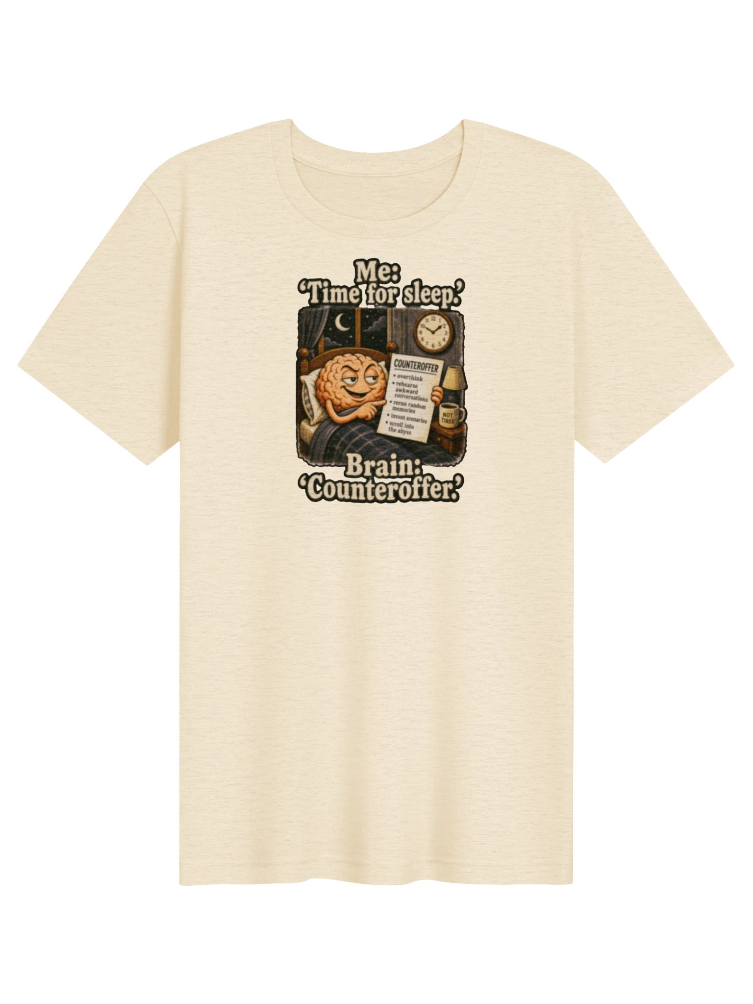UnspokenMinds: Overthinking Brain Tee product image (1)