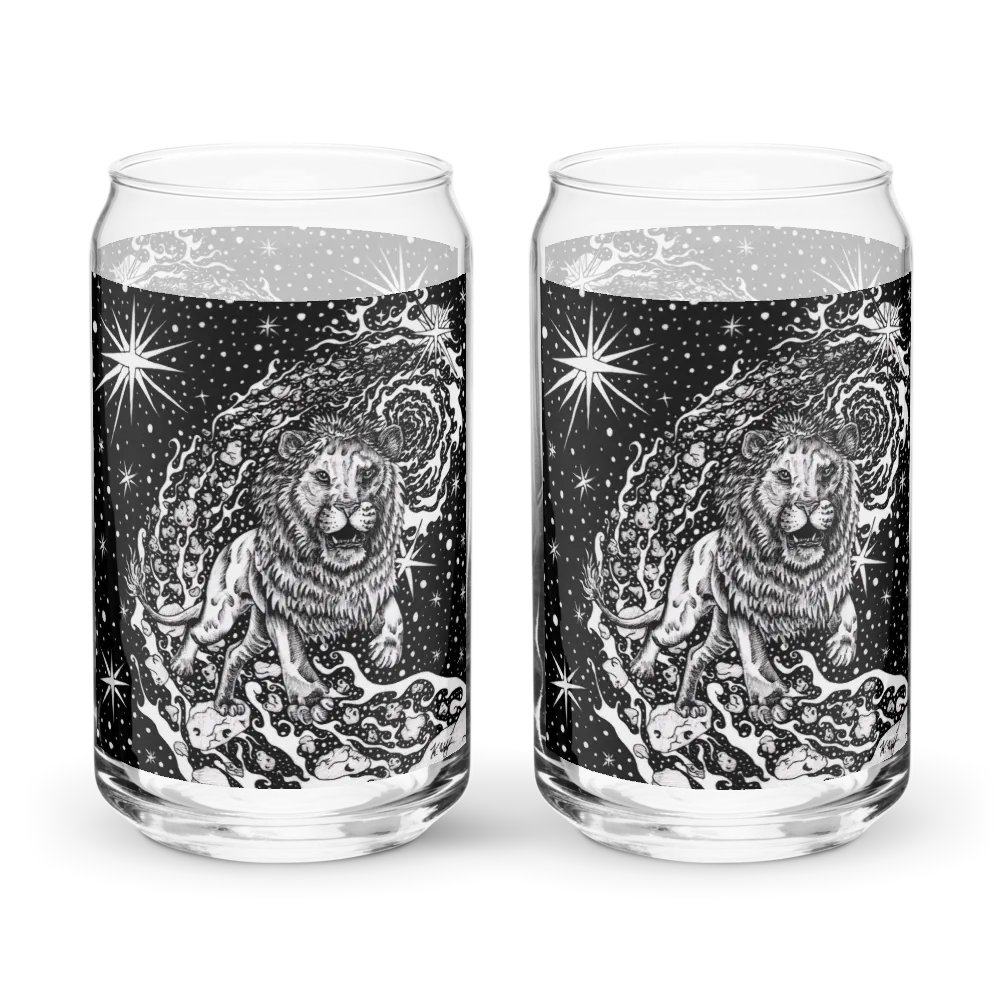 Leo Zodiac Can-Shaped Glass product image (8)