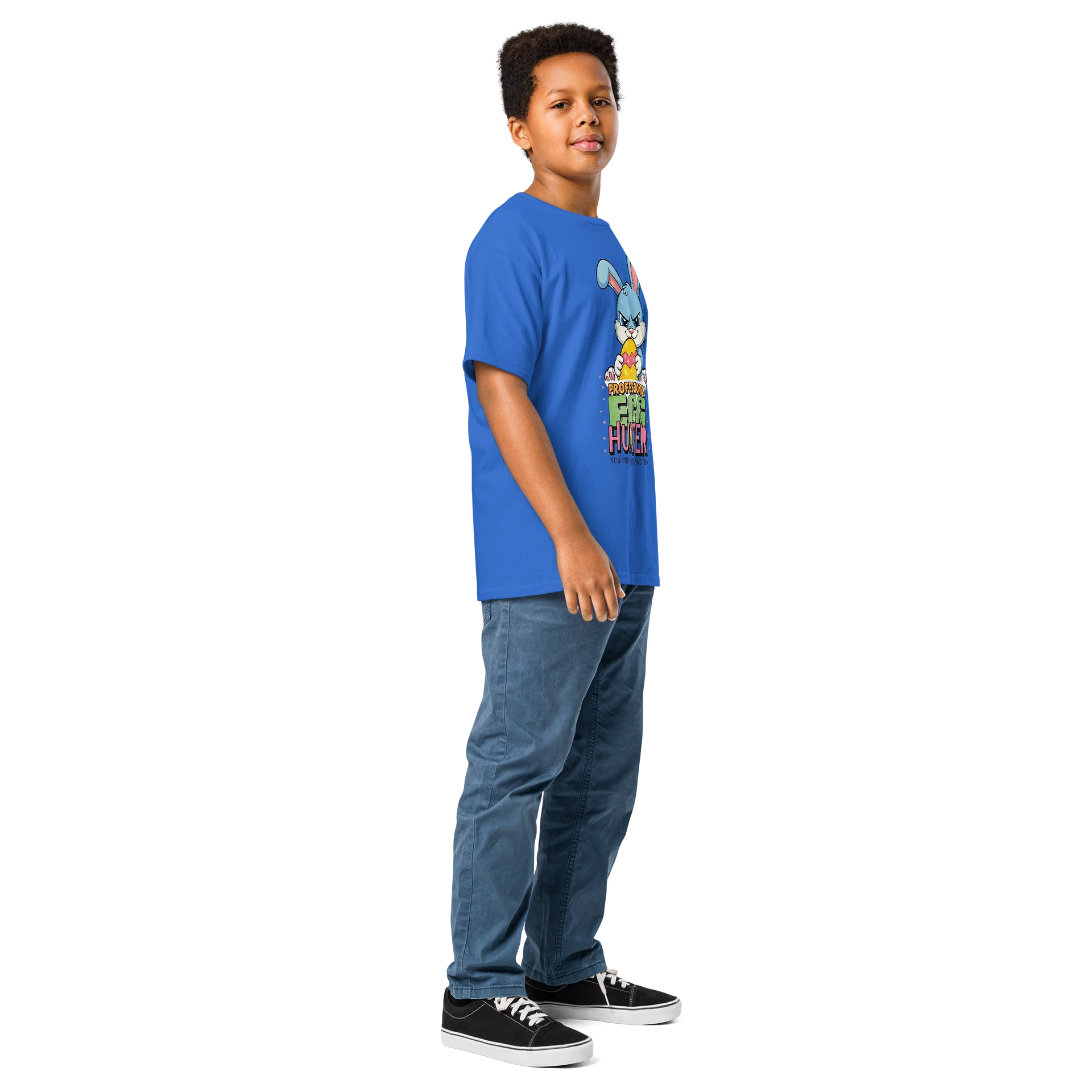 Professional Egg Hunter – Funny Easter Bunny Kids Tee product image (3)