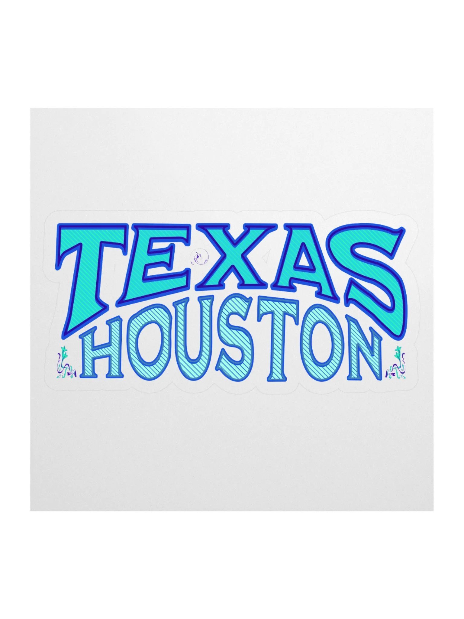 Dynamic Texas Houston Kiss-Cut Sticker product image (1)