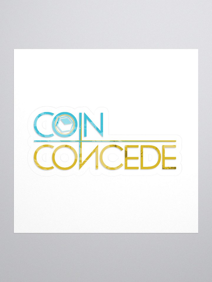 Coin Concede Kiss Cut Sticker product image (1)