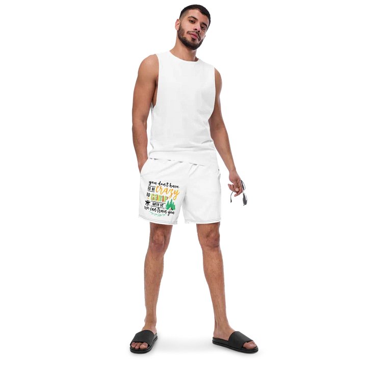 Crazy Camp All-Over Print Swim Trunks product image (2)