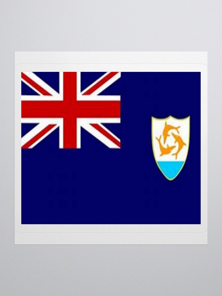 Exclusive Anguilla Flag Kiss-Cut Stickers - High-Quality Vinyl, Multiple Sizes product image (1)