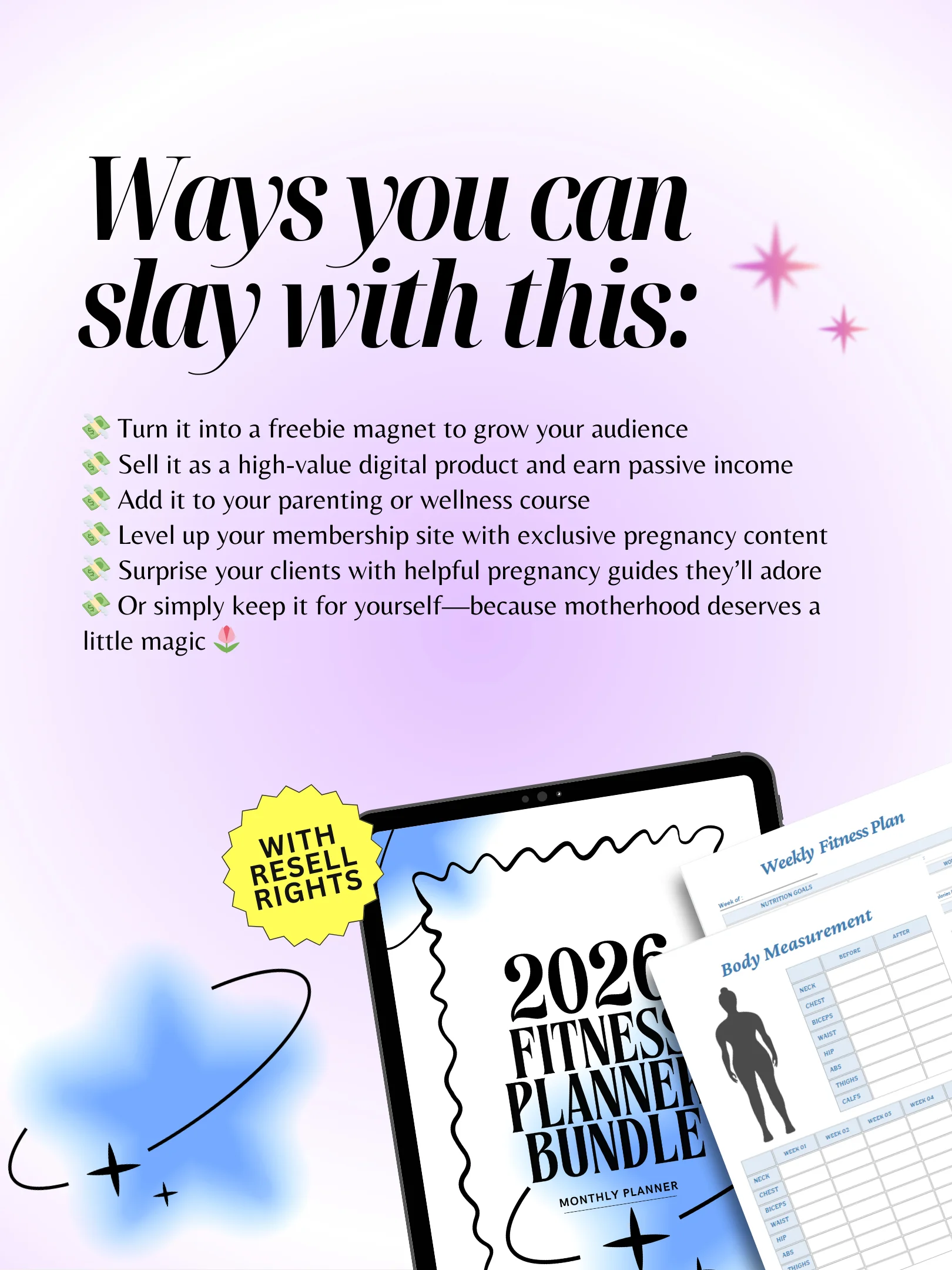 2026 Digital Planner Bundle | MRR PLR Bundle product image (5)