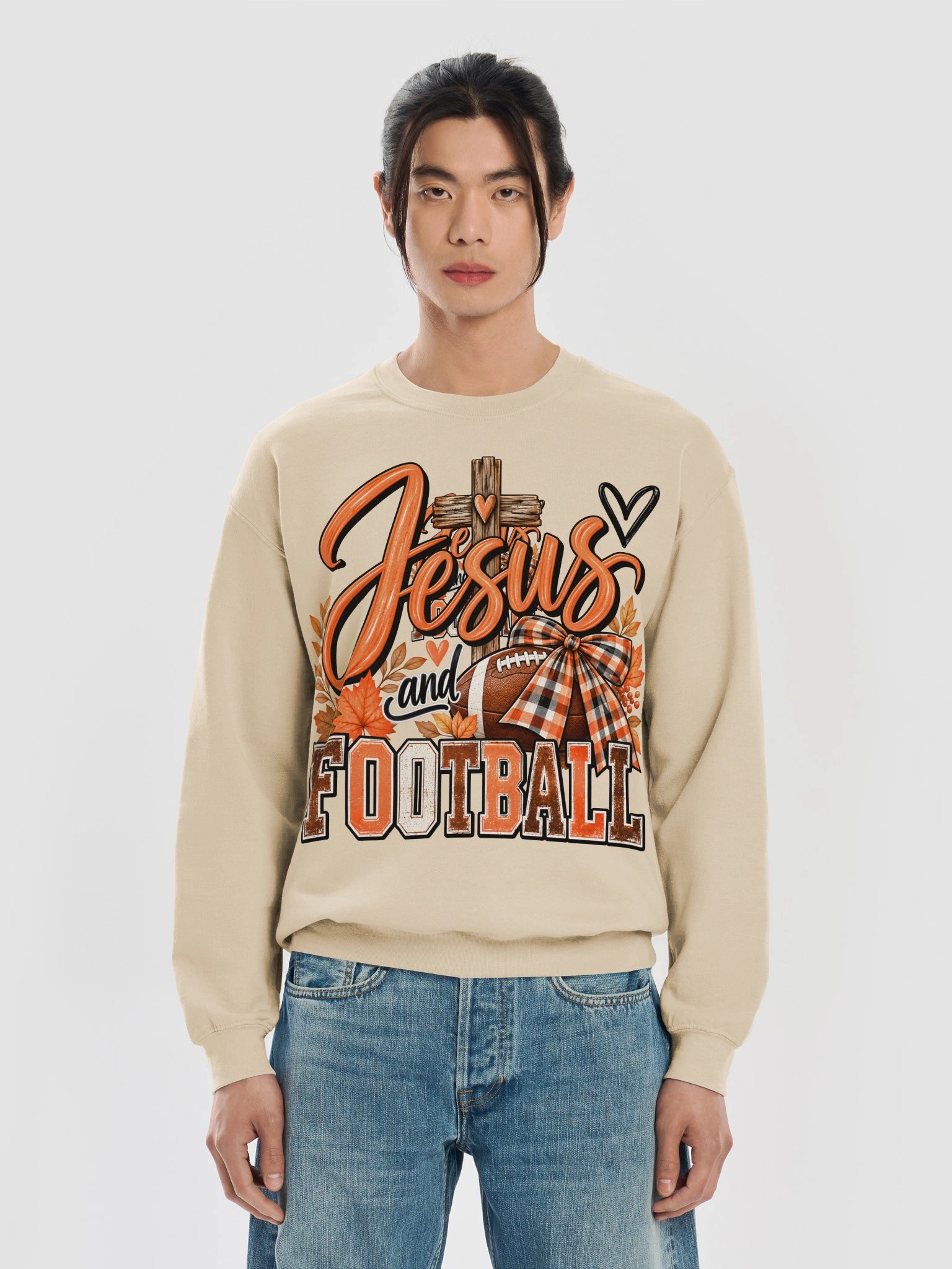 Jesus and Football Fall Crewneck product image (5)