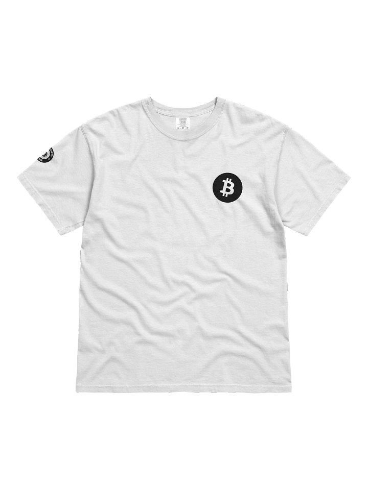 White Bitcoin Description T-Shirt product image (1)