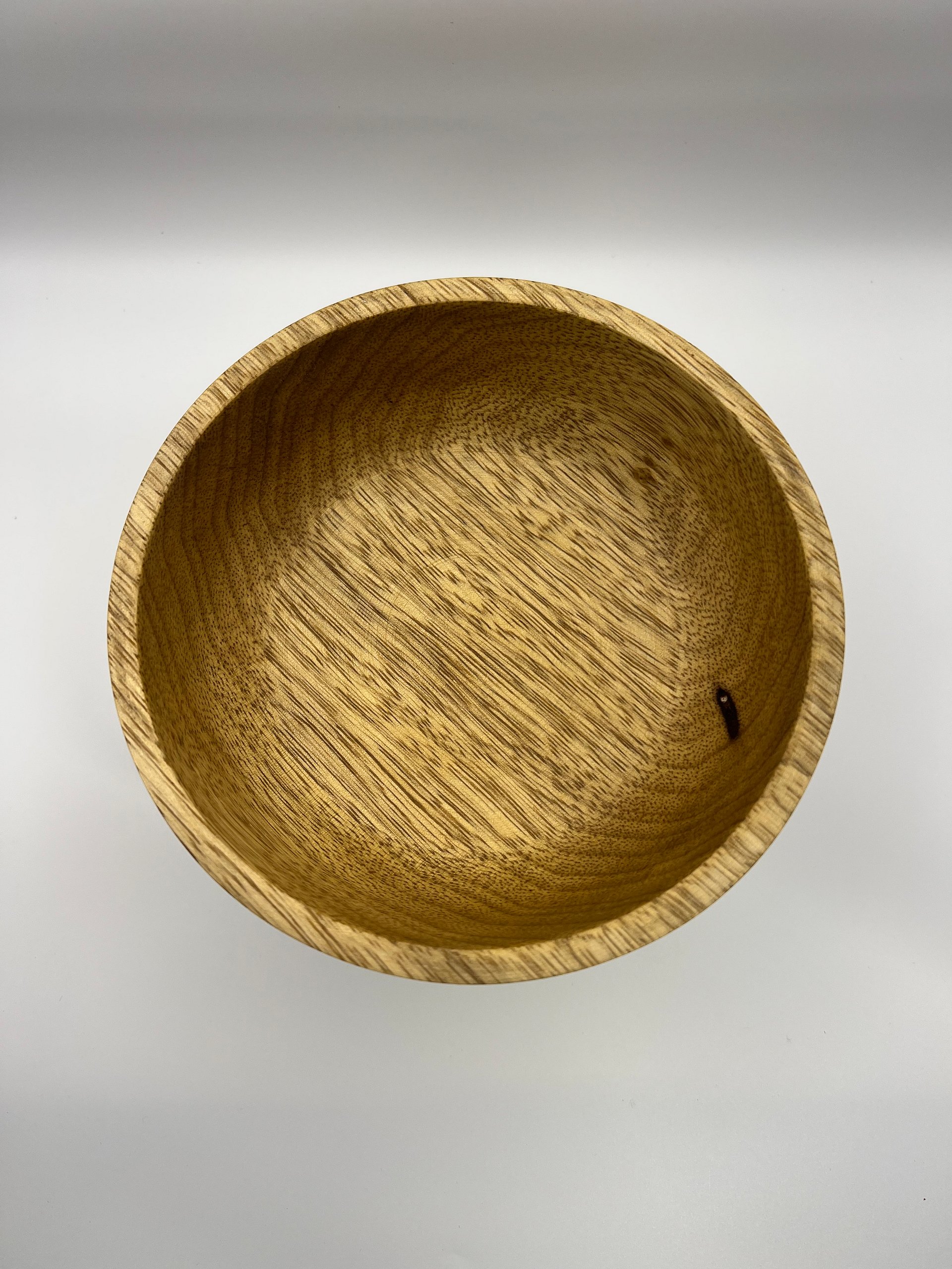 6" White Limba Decorative Dish | Exotic Hardwood product image (2)