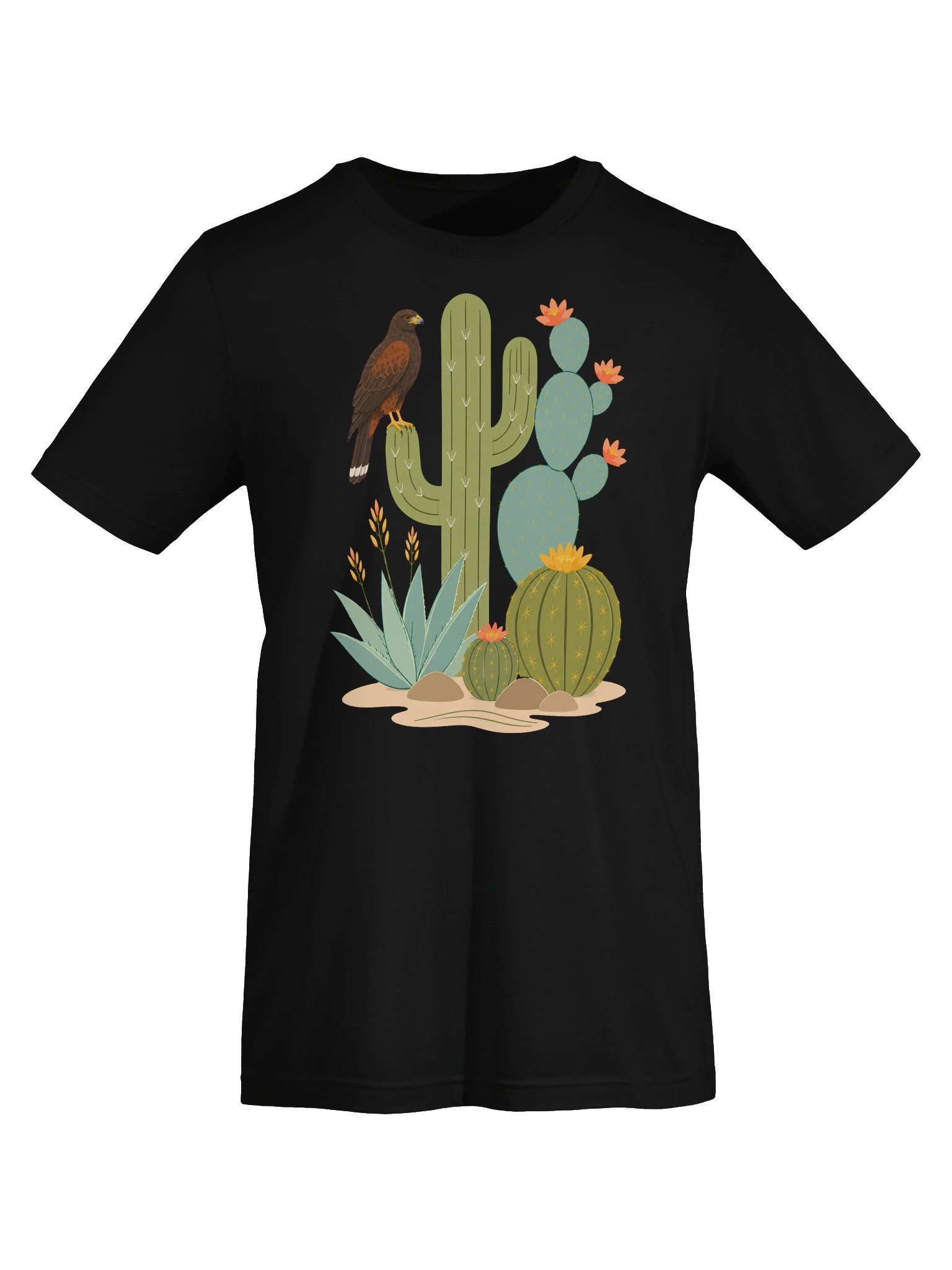 Desert Harris Hawk & Cacti Tee product image (45)