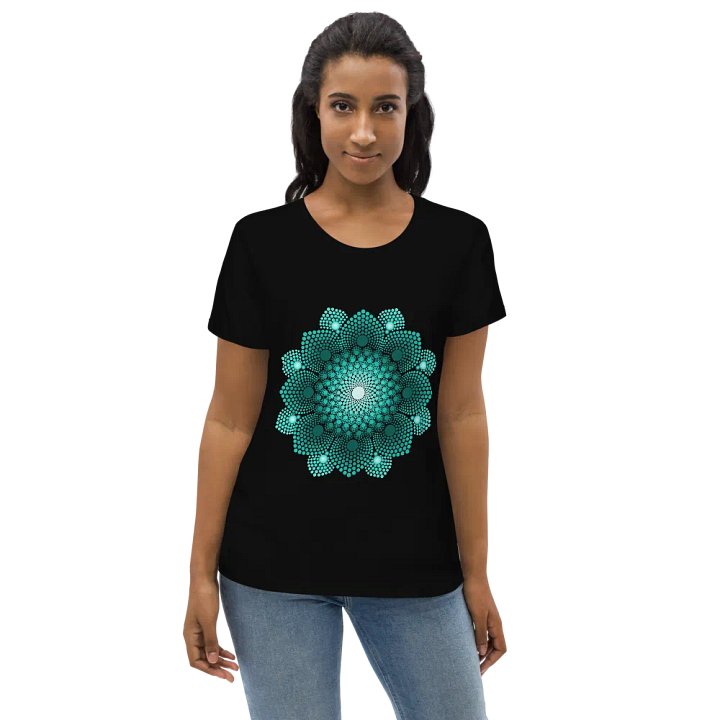 Turquoise Dot Mandala Eco T-Shirt product image (7)