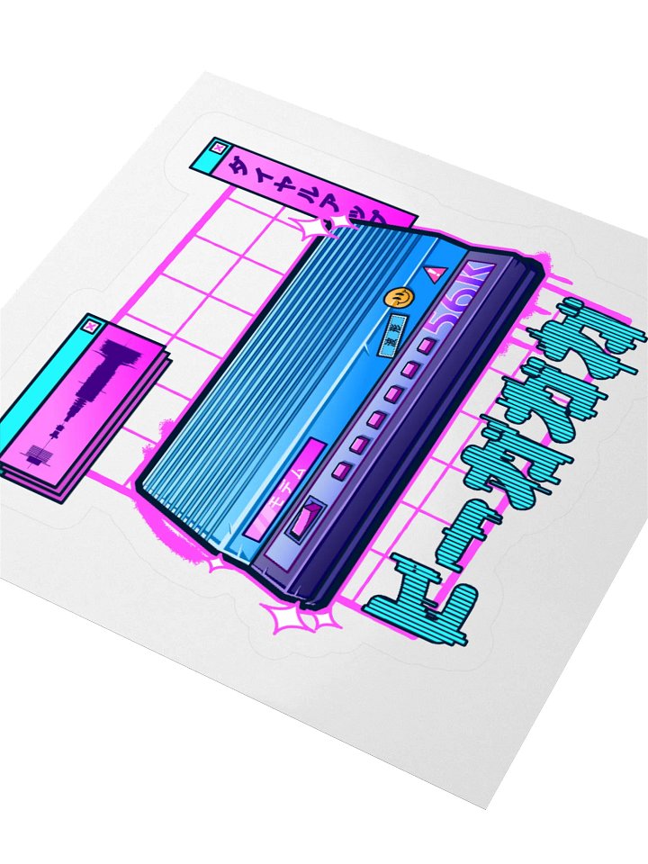 Natsukashii Dial-up Sound Kiss-Cut Sticker product image (5)