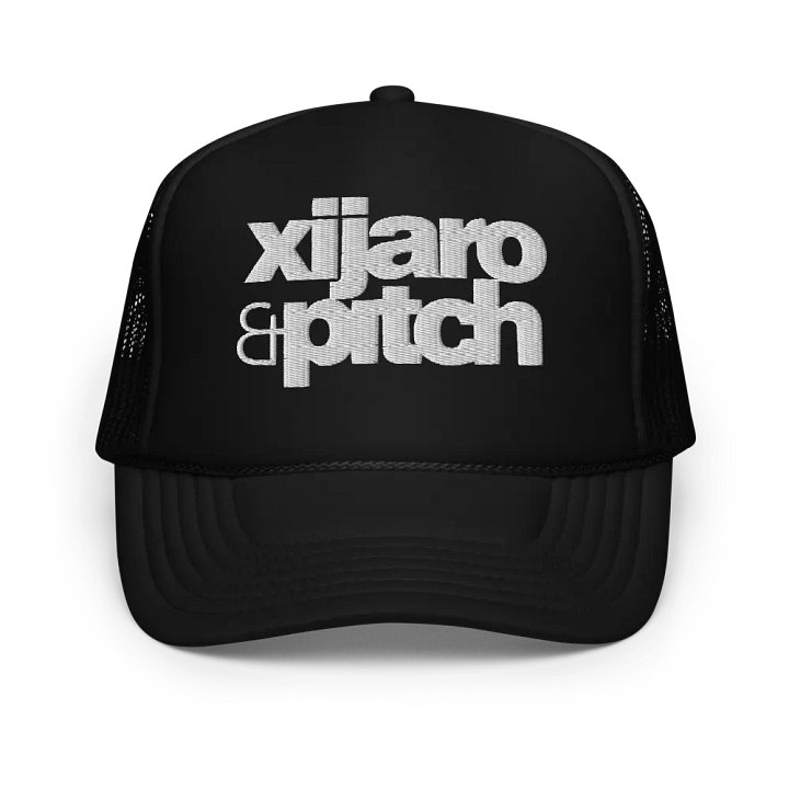 XiJaro & Pitch Foam Trucker Hat (white logo) product image (1)