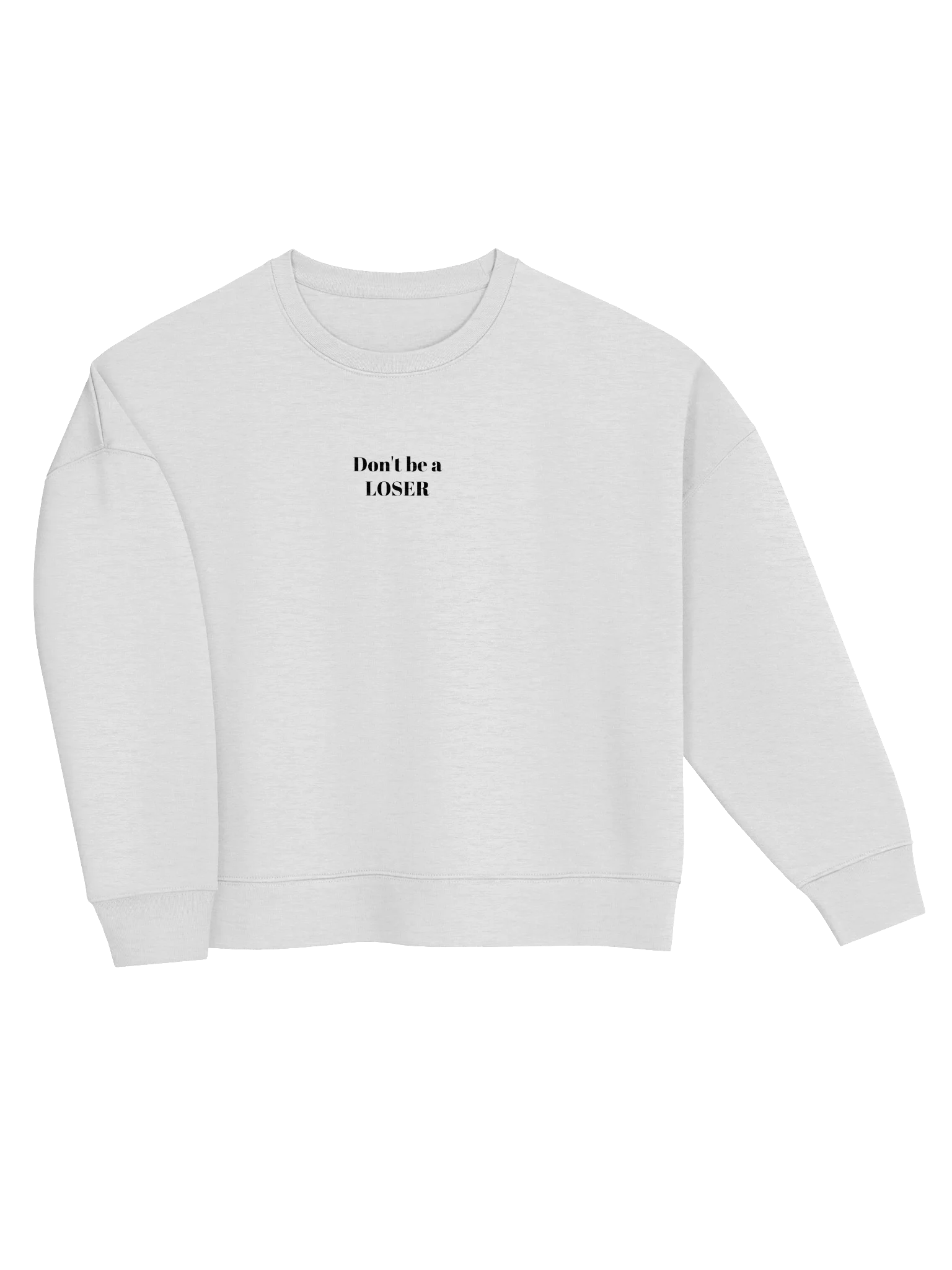 Don't be a LOSER casual sweater Grey/black product image (3)