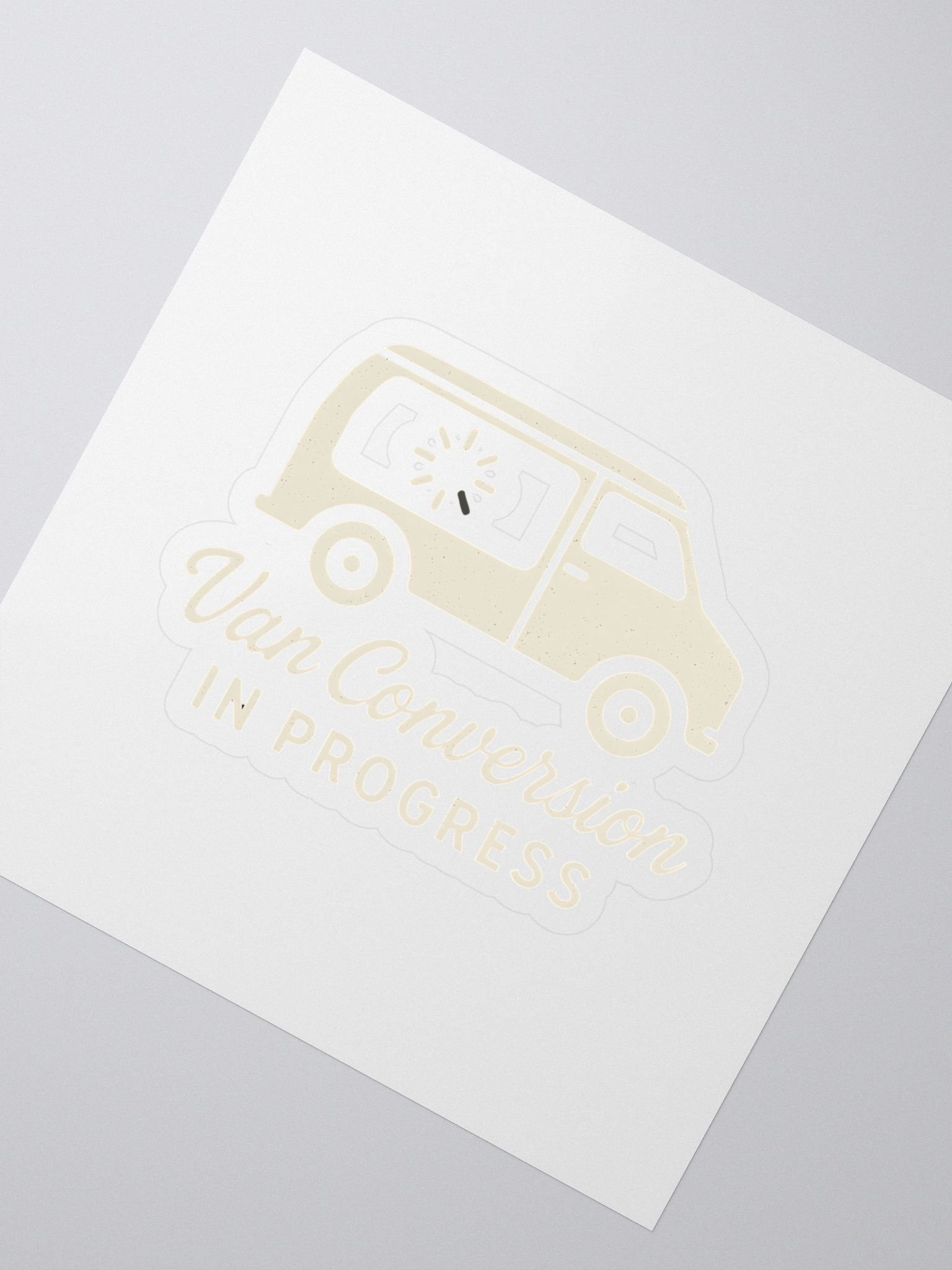 Van Conversion in Progress - Sticker product image (2)
