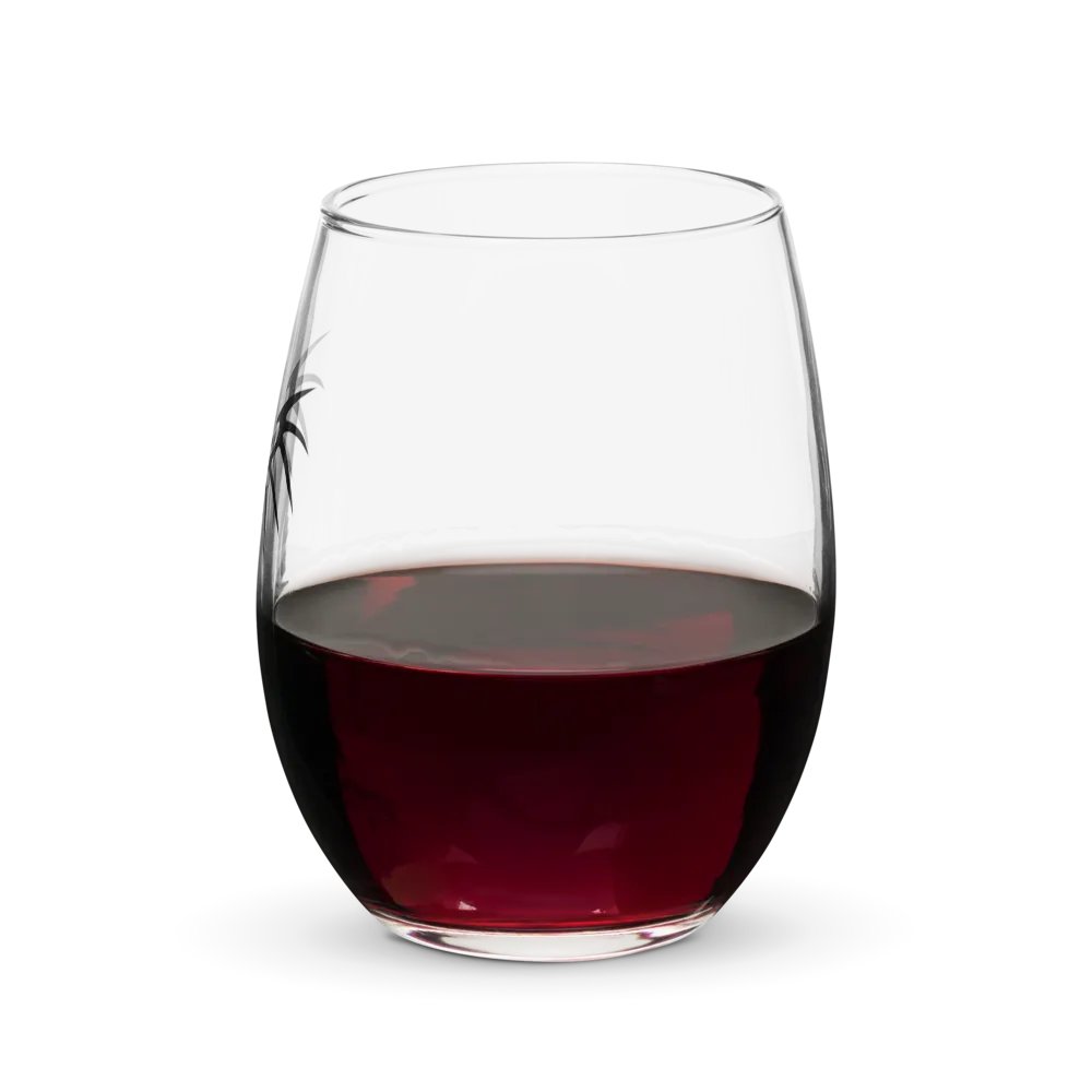RafaZafar Logo Stemless Wineglass (blue) product image (7)