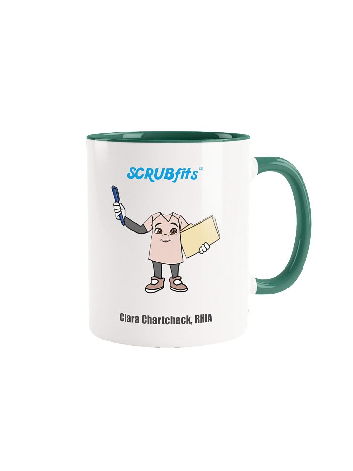 Ceramic Mug with Clara Chartcheck, RHIA product image (5)