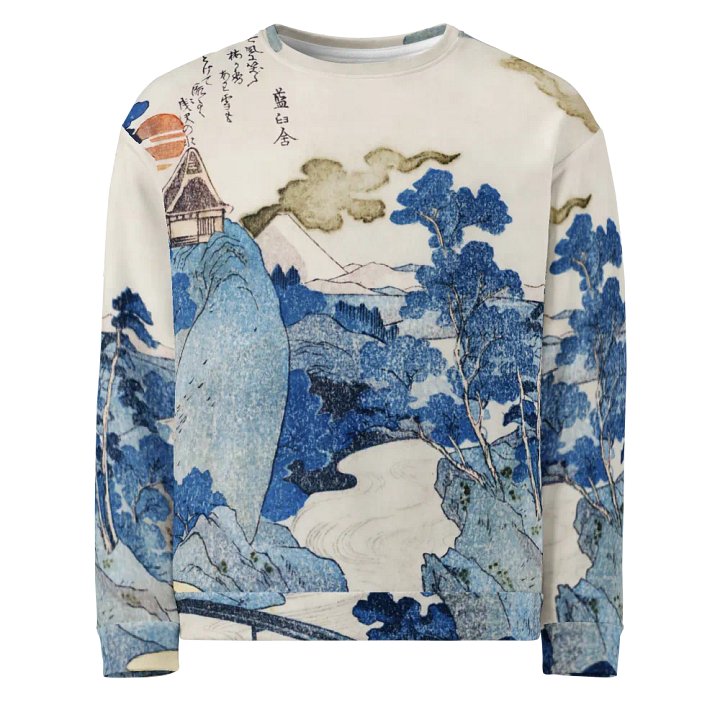 Fuji no Yukei All-Over Print Recycled Unisex Sweatshirt product image (1)