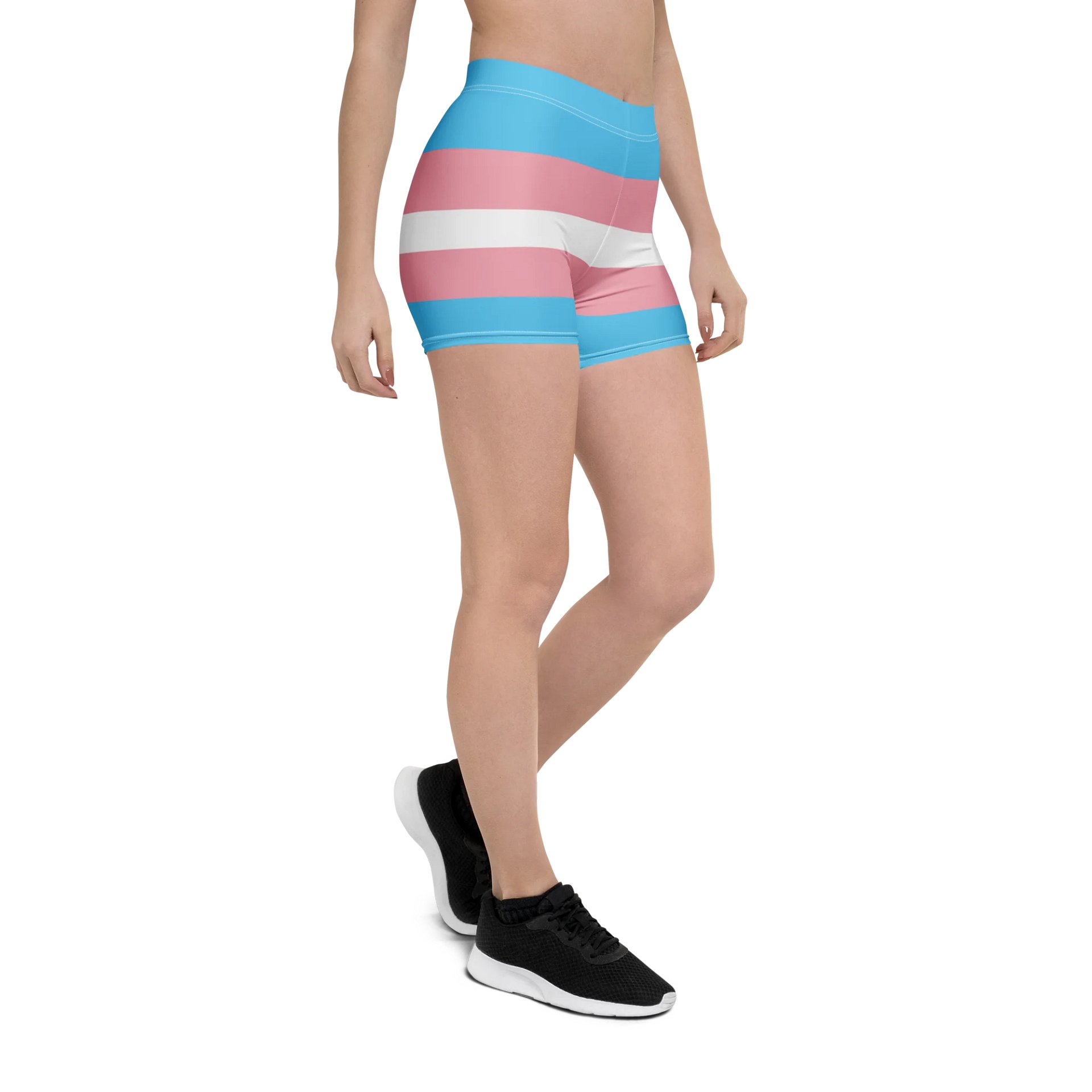 Trans Pride Flag Bike Shorts product image (6)