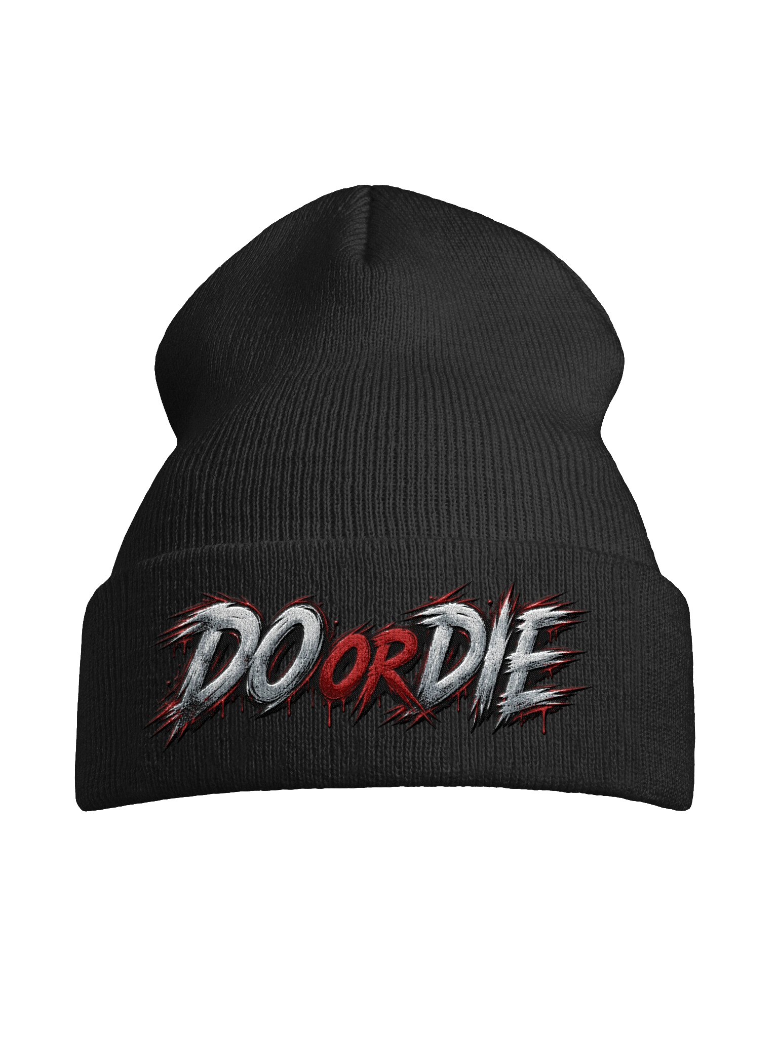 DO OR DIE Graffiti Cuffed Beanie - Red product image (7)