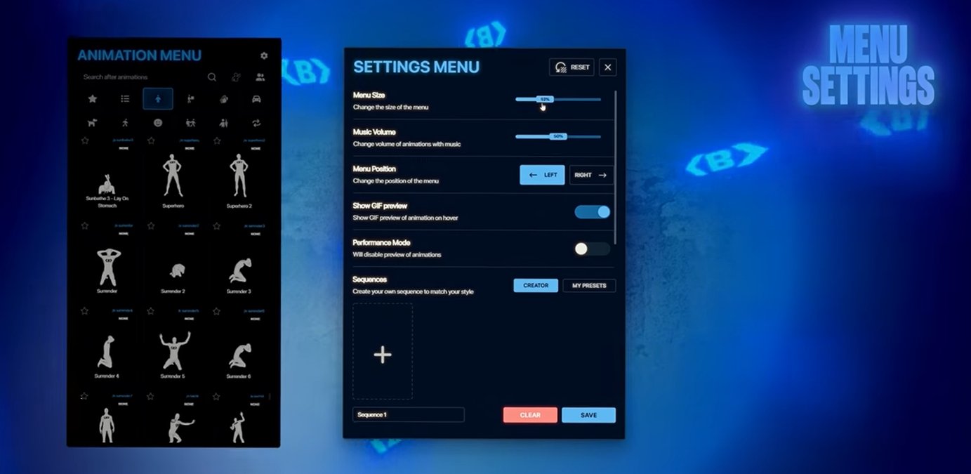 Fivem Animation Menu V3.1 | Most Advanced Fivem Animation Menu | +6000 Animations [ QB / QBOX / ESX / STANDALONE ] product image (1)