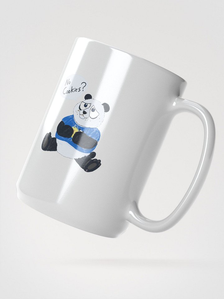 Sad Pann Pann Panda No Cookies White Glossy Mug product image (2)