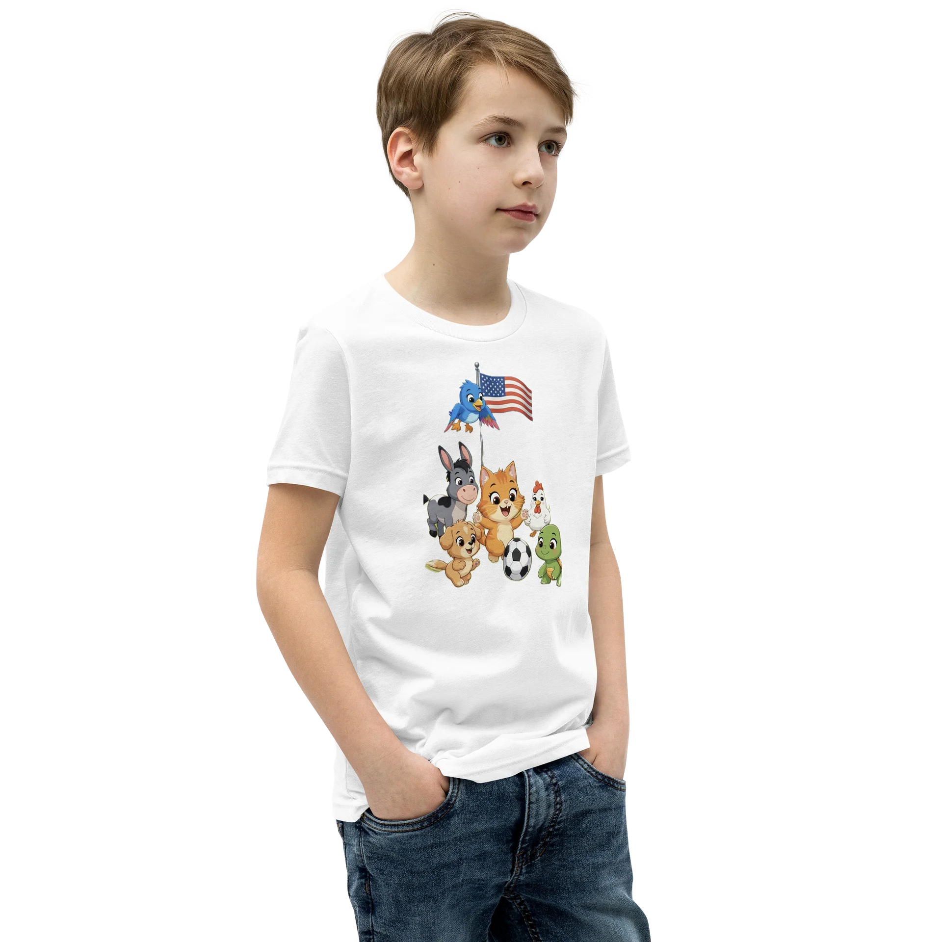 Farm Animals Soccer USA Tee product image (2)