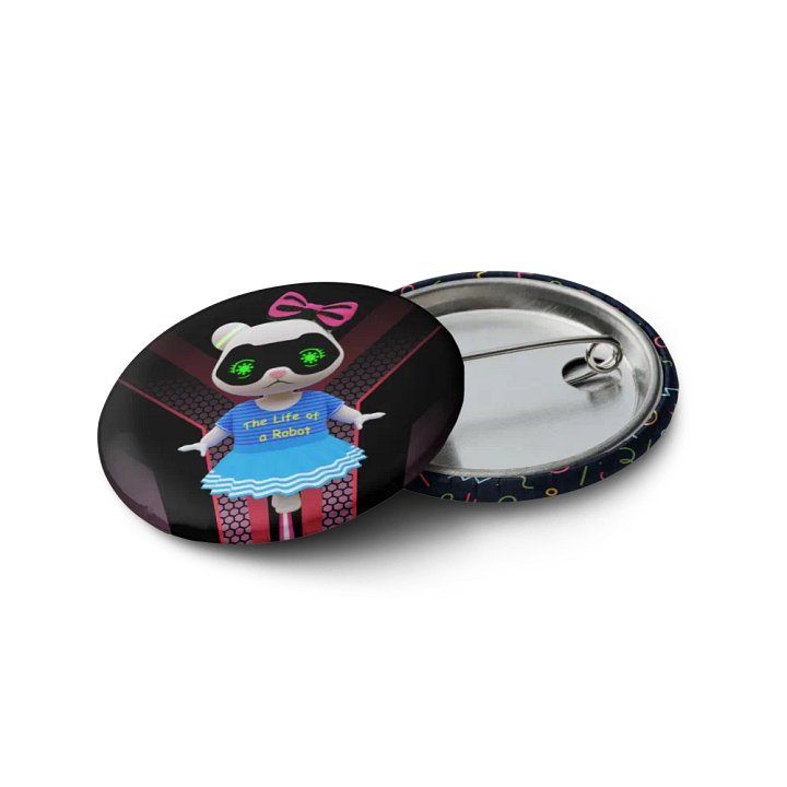 Robot Lila (set of pin buttons) product image (2)