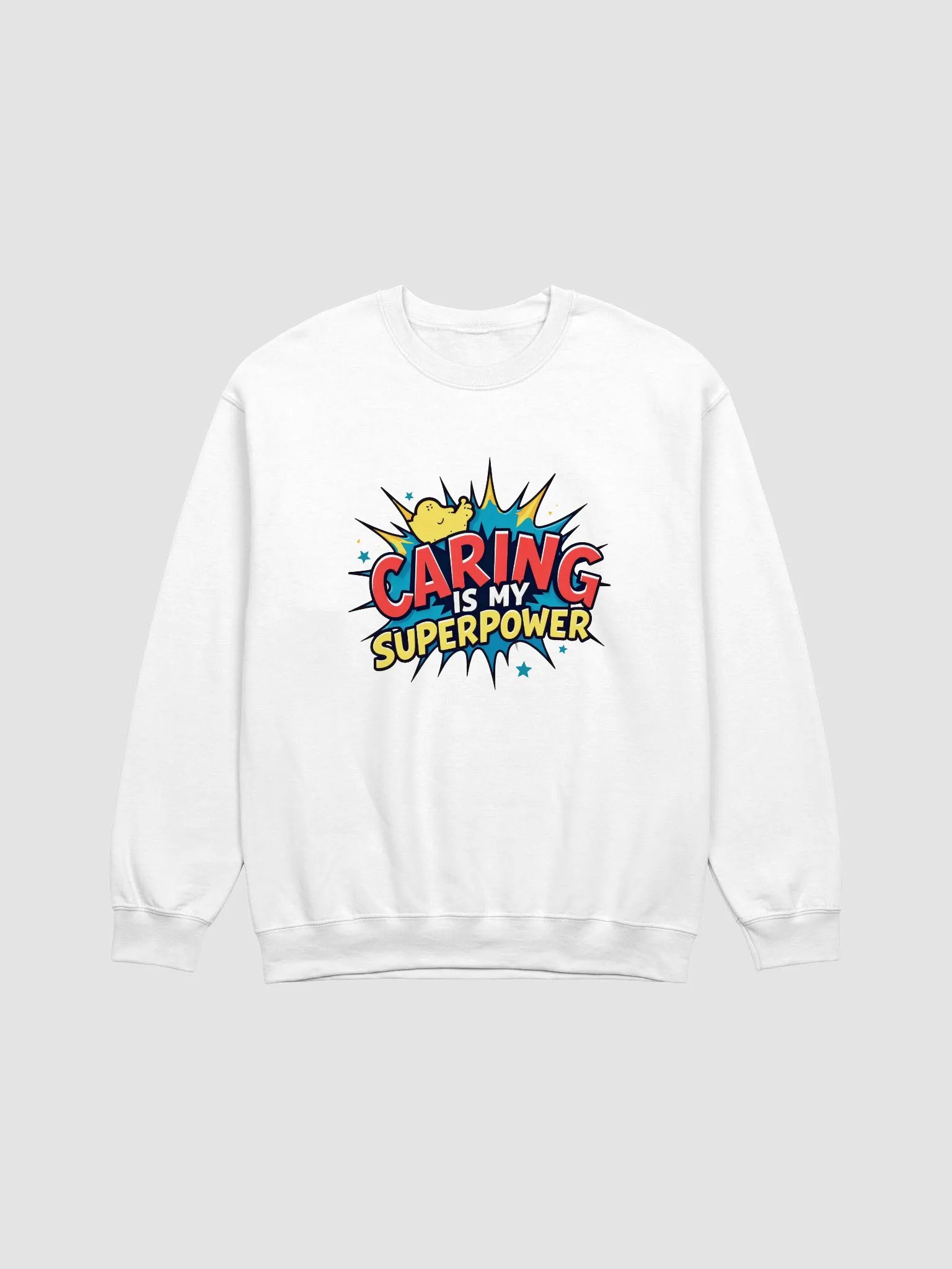 Caring Superpower Crewneck Sweatshirt product image (2)